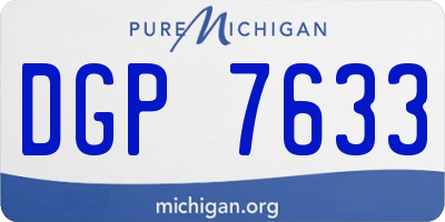 MI license plate DGP7633