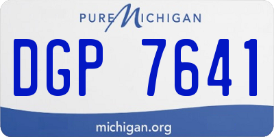 MI license plate DGP7641