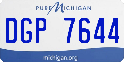 MI license plate DGP7644