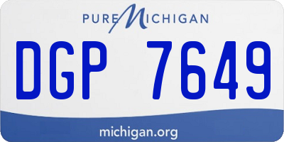 MI license plate DGP7649