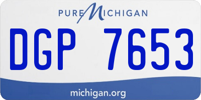 MI license plate DGP7653