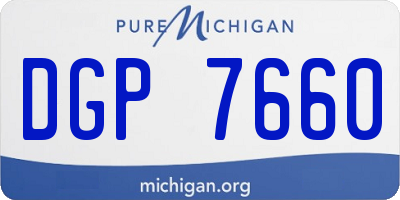 MI license plate DGP7660