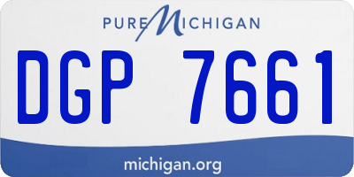 MI license plate DGP7661