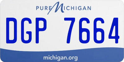 MI license plate DGP7664
