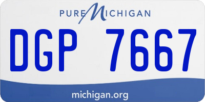 MI license plate DGP7667