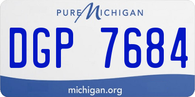 MI license plate DGP7684