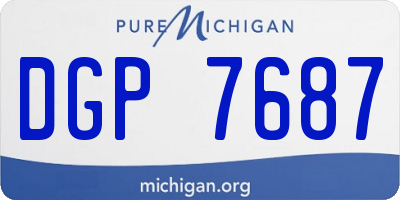 MI license plate DGP7687