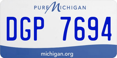 MI license plate DGP7694