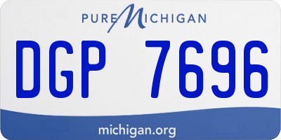 MI license plate DGP7696