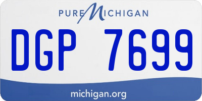 MI license plate DGP7699
