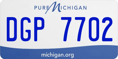 MI license plate DGP7702
