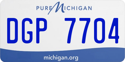 MI license plate DGP7704