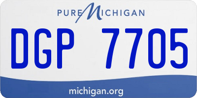 MI license plate DGP7705