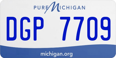 MI license plate DGP7709