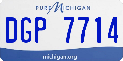 MI license plate DGP7714