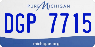 MI license plate DGP7715