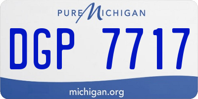 MI license plate DGP7717