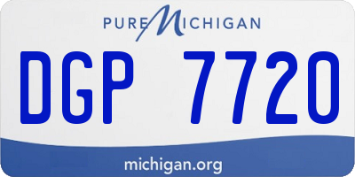MI license plate DGP7720