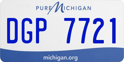MI license plate DGP7721