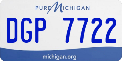 MI license plate DGP7722
