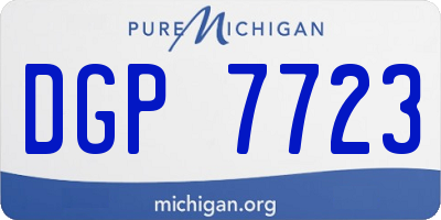 MI license plate DGP7723