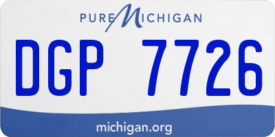 MI license plate DGP7726