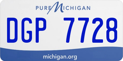 MI license plate DGP7728