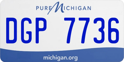 MI license plate DGP7736