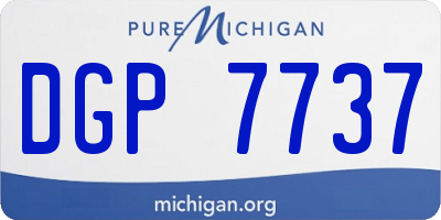 MI license plate DGP7737