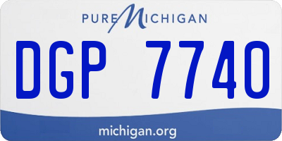 MI license plate DGP7740