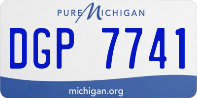 MI license plate DGP7741