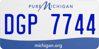 MI license plate DGP7744
