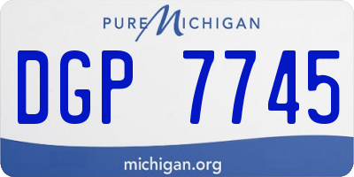 MI license plate DGP7745