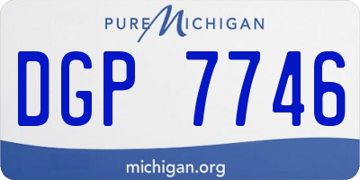 MI license plate DGP7746
