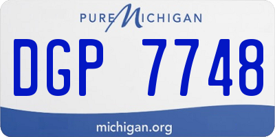 MI license plate DGP7748