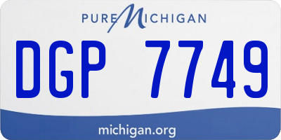 MI license plate DGP7749