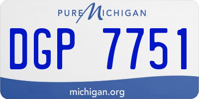 MI license plate DGP7751