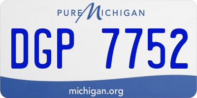 MI license plate DGP7752