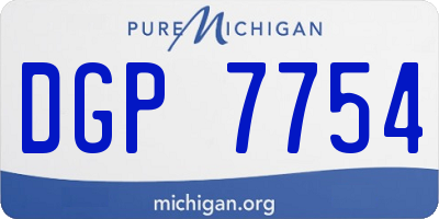 MI license plate DGP7754