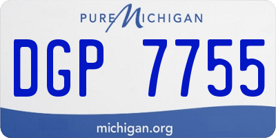 MI license plate DGP7755