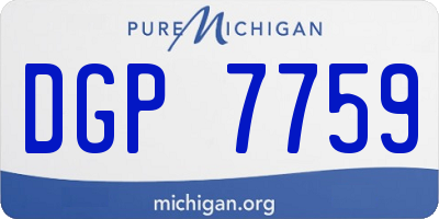 MI license plate DGP7759