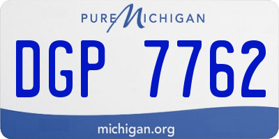 MI license plate DGP7762