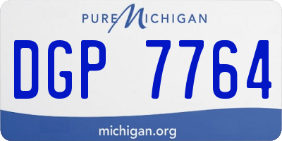 MI license plate DGP7764