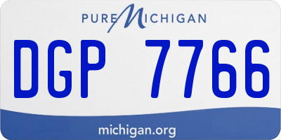 MI license plate DGP7766