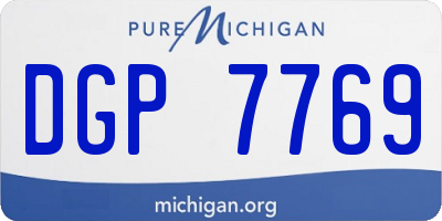 MI license plate DGP7769