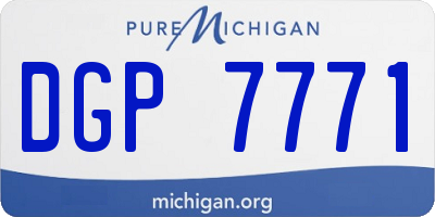 MI license plate DGP7771