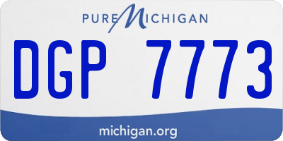 MI license plate DGP7773