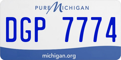 MI license plate DGP7774