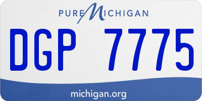 MI license plate DGP7775