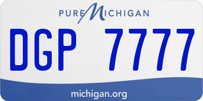 MI license plate DGP7777